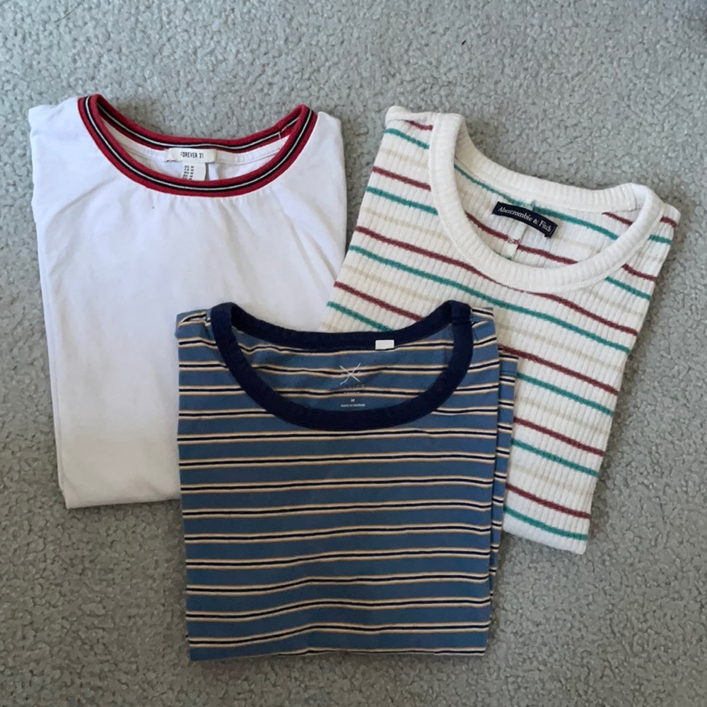 3 shirt bundle - Pacsun, F 21, Abercrombie & Fitch